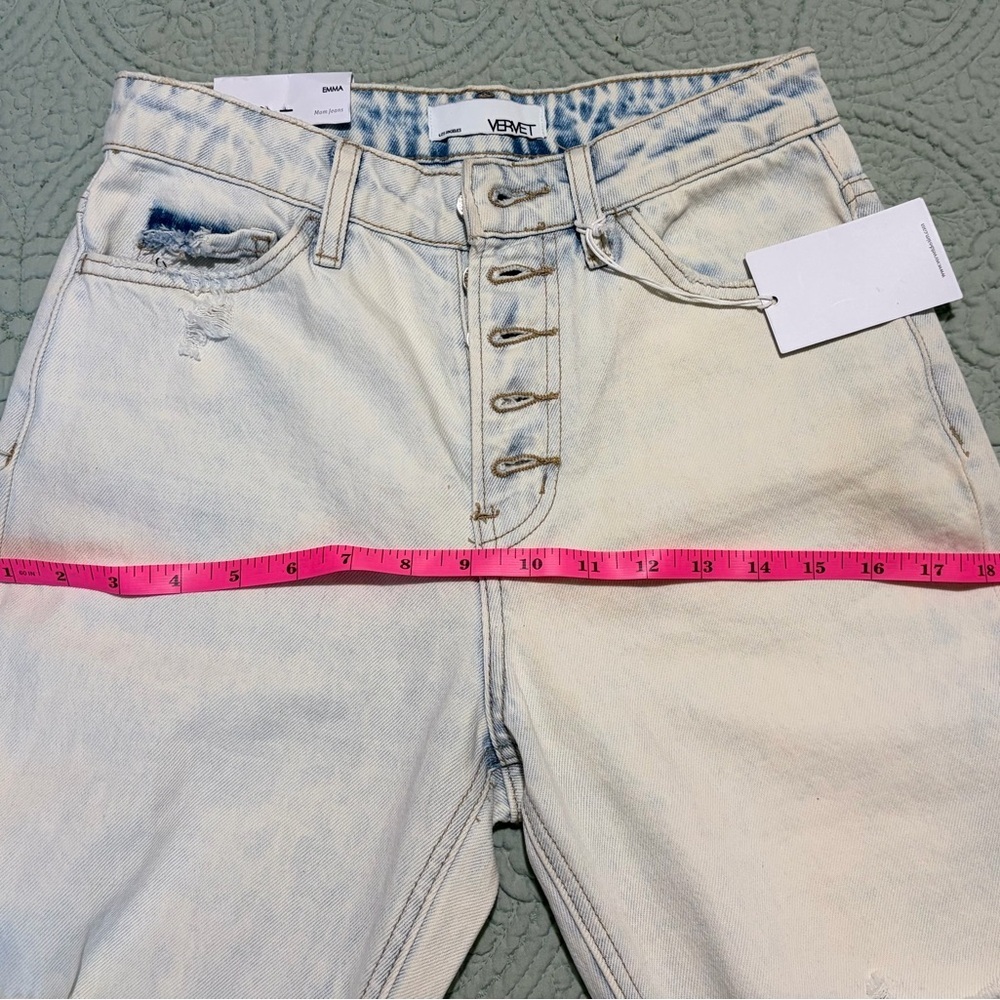 Vervet Los Angeles High Rise Distressed Jeans Size 24 NWT - Picture 6 of 11